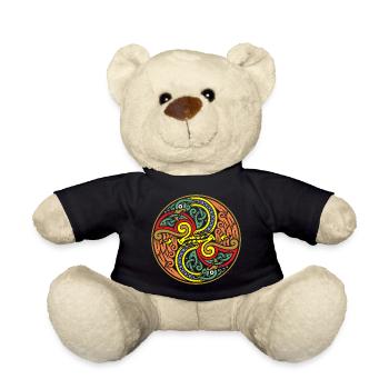 Mandala du Nœud Serpent Circulaire - Nounours - noir - Devant