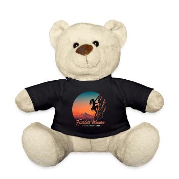 Femme intrépide qui grimpe – Forte, Courageuse, Libre - Nounours - noir - Devant