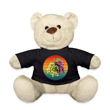 grape fruits - Teddy Bear - black - Front