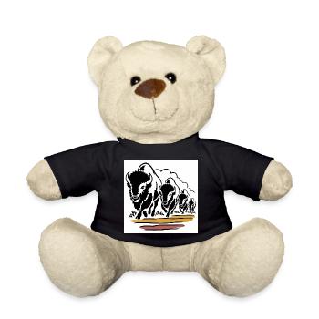 Büffelhorde in Bewegung - Teddy - Schwarz - Vorne