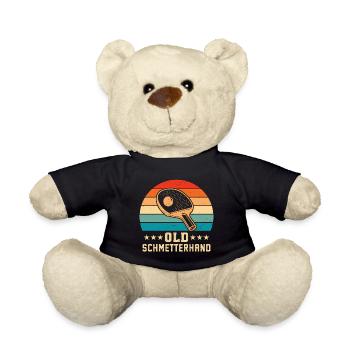 Old Schmetterhand Retro Tischtennis  - Teddy - Schwarz - Vorne