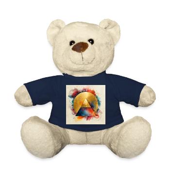 Triangle doré dans une aura colorée - Nounours - bleu marine - Devant