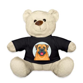 Bullmastiff (portrait/bande dessinée) - Nounours - noir - Devant