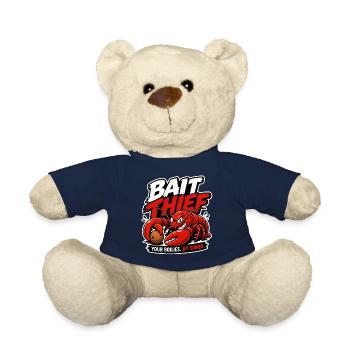 Köderdieb – lustiges Karpfenfischen-Design - Teddy - French Navy - Vorne