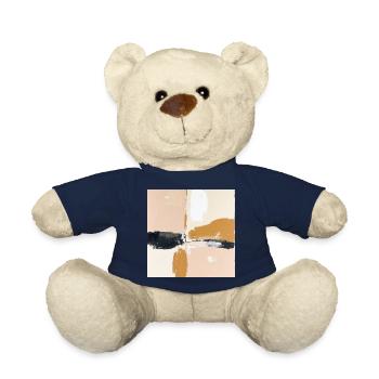 Golden Earth Tones Abstract - Teddy - French Navy - Vorne