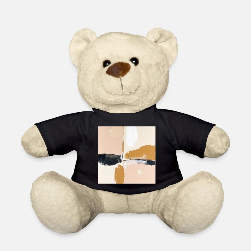 Golden Earth Tones Abstract - Teddy - Schwarz