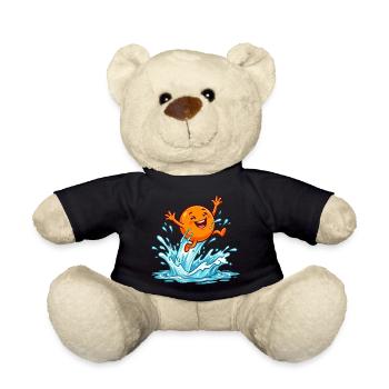 Vacances à la piscine à l’ambiance orange Orange Summer Vacation Ladies - Nounours - noir - Devant