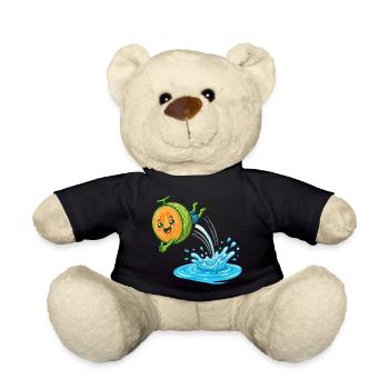 Éclaboussures de pastèque, ambiances de piscine d’été, mesdames - Nounours - noir - Devant