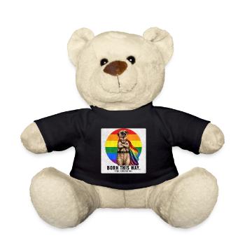 Born This Way Funny LGBTQ Pride Design - Teddy - Schwarz - Vorne