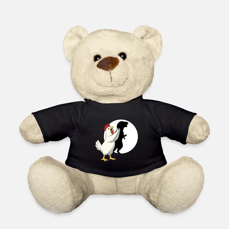 Lustiges Huhn T Rex Dinosaurier-Schattenpuppe - Teddy - Schwarz
