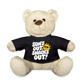 Suns Out Snacks Out Summer Design - Teddy - Schwarz - Vorne
