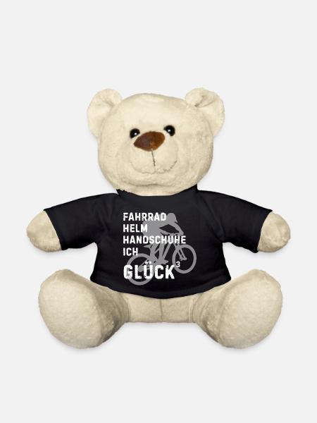 Fahrradhelden Silhouette mit Text - Teddy - Schwarz