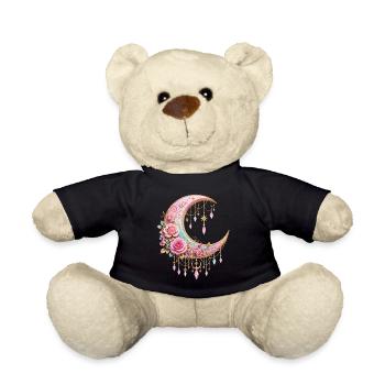 Mondbogen-Rosen mit Kristallhänger - Teddy - Schwarz - Vorne