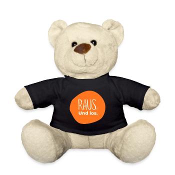 Raus. Und los. – Outdoor Design in Orange - Teddy - Schwarz - Vorne