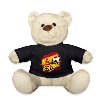 Spanien Flagge - Teddy - Schwarz - Vorne