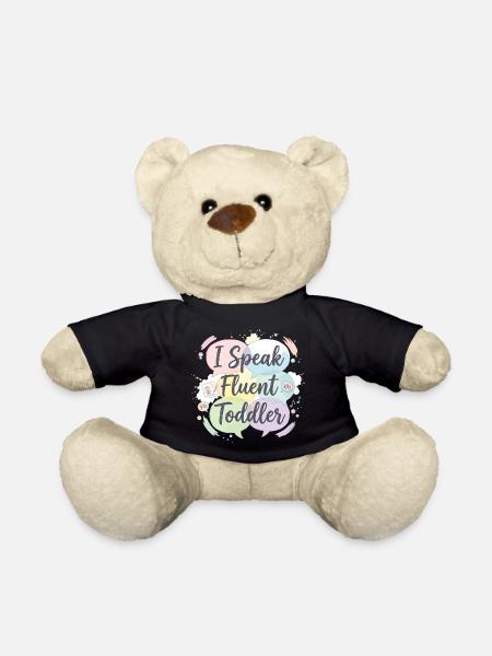 I Speak Fluent Toddler - Teddy Bear - black