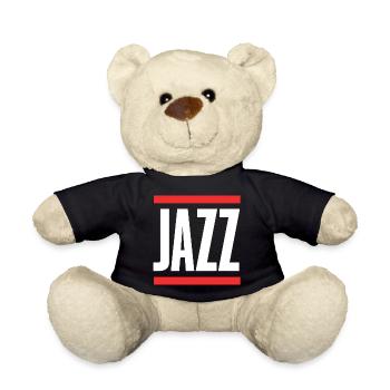 Jazz Bold Block Typography - Teddy Bear - black - Front