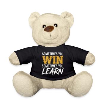 Gagner ou apprendre : Mentalité de croissance - Nounours - noir - Devant
