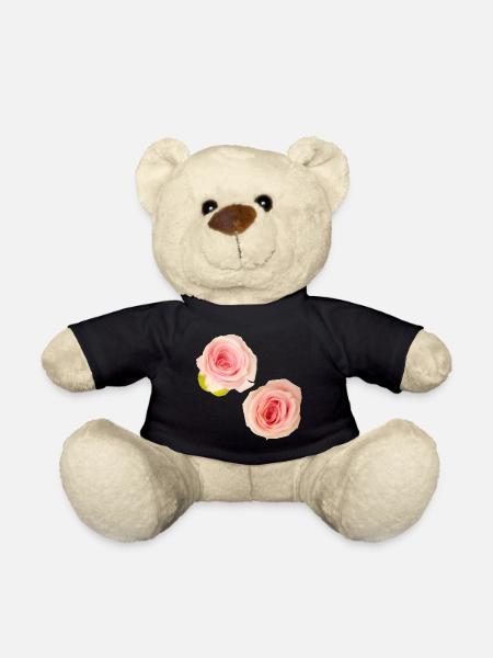Isolated_Soft_Pink_Rose_Buds_Macro_Photography - Teddy Bear - black