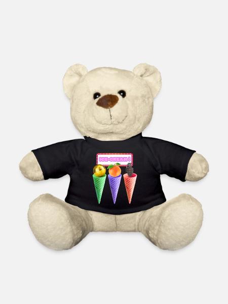 Neon Cream Trio Mashup - Teddy Bear - black