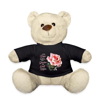 Rose spricht alle Sprachen der Welt - Teddy - Schwarz - Vorne