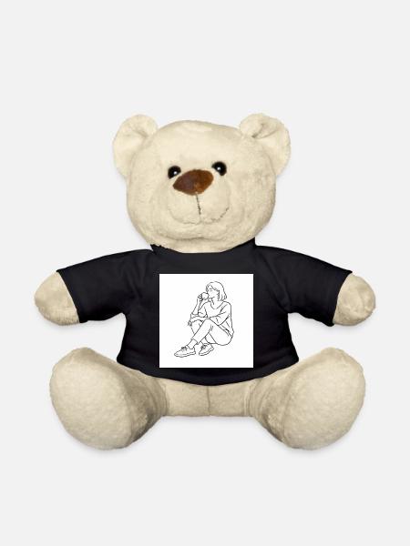 Coffee Time Line Style - Nounours - noir
