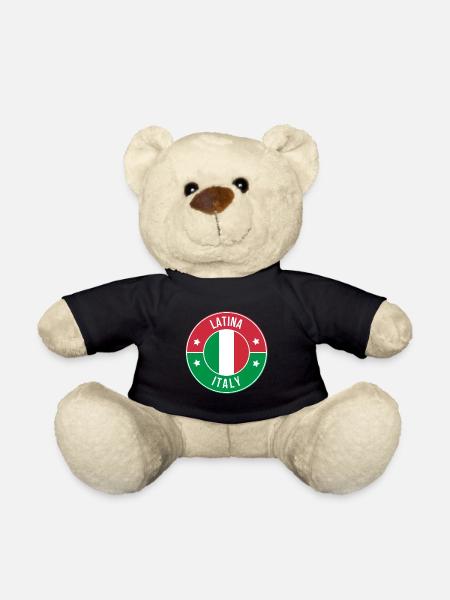 Latina Italy Crest - Teddy Bear - black