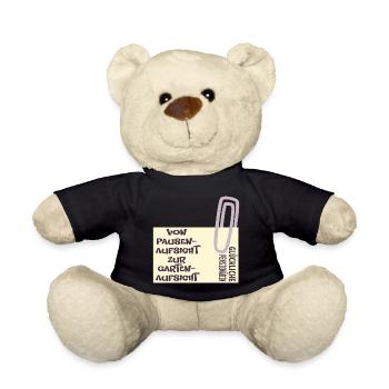 Abschied Lehrerin - Pensionärin Garten - Teddy - Schwarz - Vorne