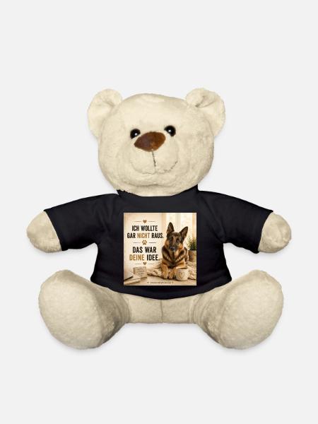 ich wollte nicht raus deine Idee - Teddy - Schwarz