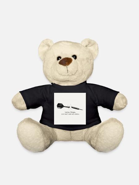 Dart Spruch: Ich Treff Doch Eh Nichts - Teddy - Schwarz