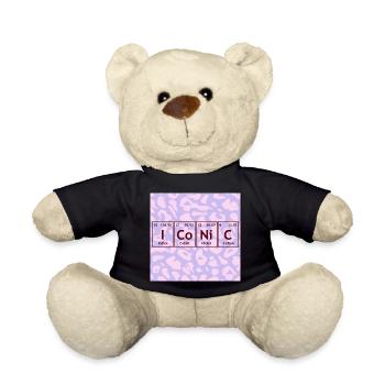Graphisme des icônes du tableau périodique - Nounours - noir - Devant