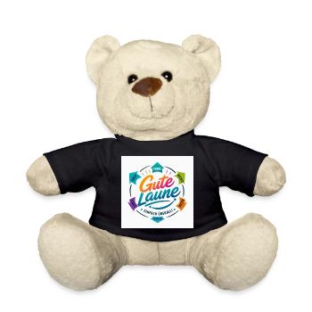 Gute Laune Kreis Farbig Positiv - Teddy - Schwarz - Vorne
