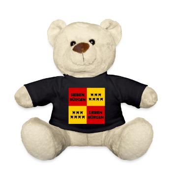Siebenbürgen Quadrat Muster - Teddy - Schwarz - Vorne