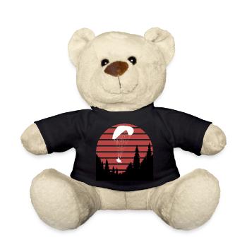 Gleitschirm_uber_Wald - Teddy Bear - black - Front