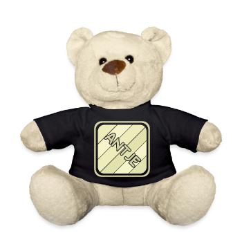 Gift for Antje - Teddy Bear - black - Front
