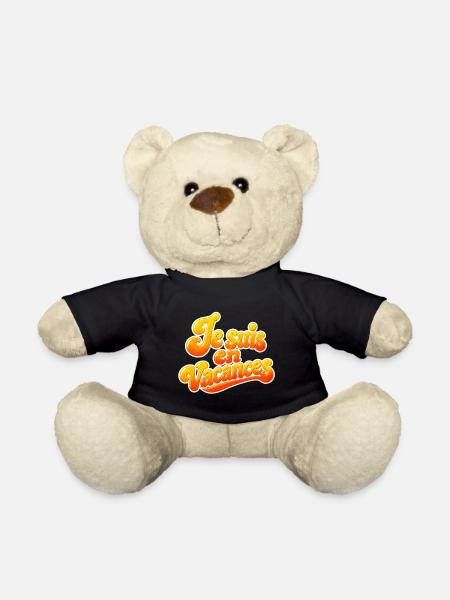 Je suis en vacances - Nounours - noir