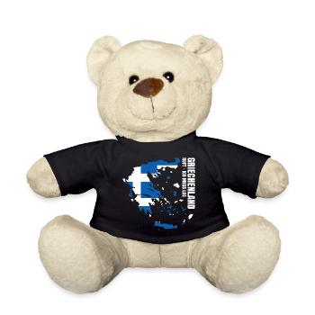 Greece Emigrate - Teddy Bear - black - Front