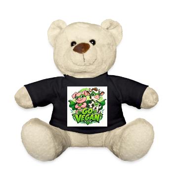 Adoptez les super-héros véganes - Nounours - noir - Devant