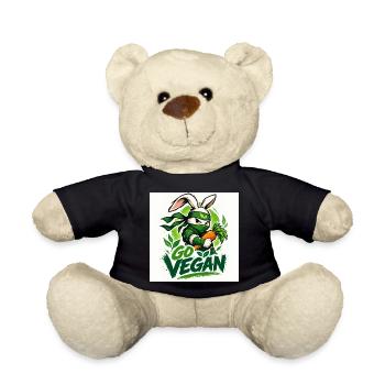 Devenez végétalien - Nounours - noir - Devant