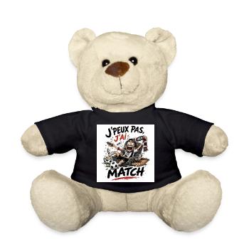 J'peux pas j'ai match - Nounours - noir - Devant