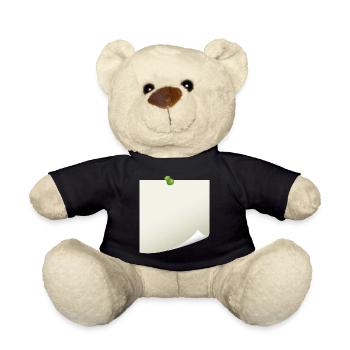 Post-it Zettel - Teddy - Schwarz - Vorne