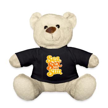 Sea, Sex and Sun - Teddy Bear - black - Front