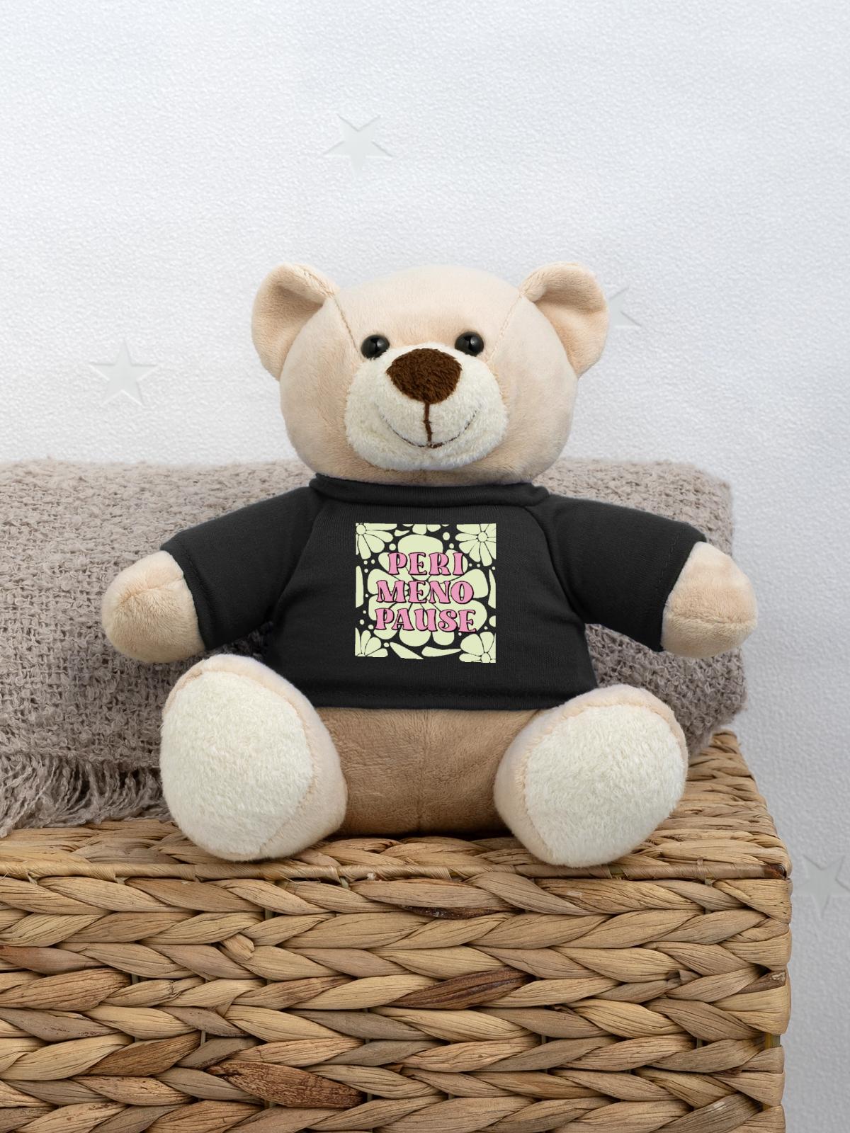 Blumen Frauen Perimenopause - Teddy - Schwarz - Vorne
