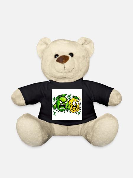 Wütende Limette & Zitrone - Teddy - Schwarz