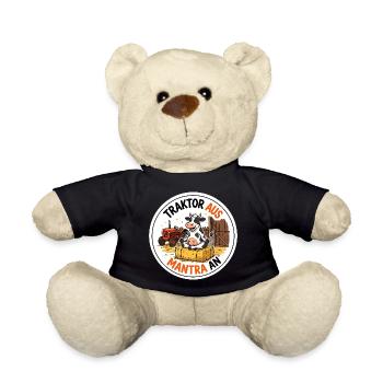 Traktor aus Mantra an Bauer Meditation T-Shirt - Teddy - Schwarz - Vorne