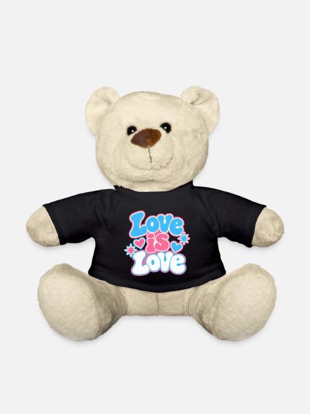 Transgender Design "Love is Love" S1 - Teddy - Schwarz