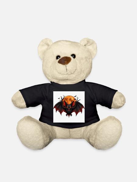 Blutrote Mondfledermaus - Teddy - Schwarz