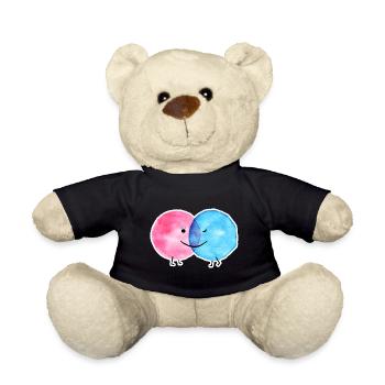 DOTLOVE ICH LIEBE DICH WASSERFARBE - Teddy - Schwarz - Vorne