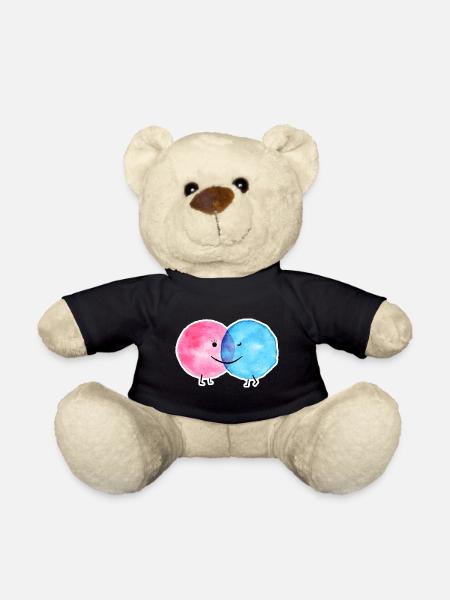 DOTLOVE ICH LIEBE DICH WASSERFARBE - Teddy - Schwarz