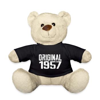 1957 Vintage Retro Jubiläumsgeschenk 1957 - Teddy - Schwarz - Vorne